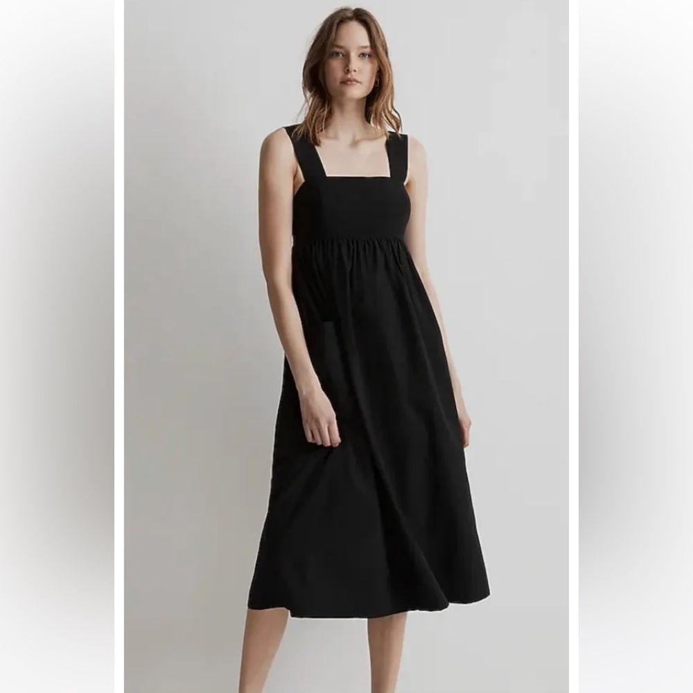 Madewell Black Midi Dress